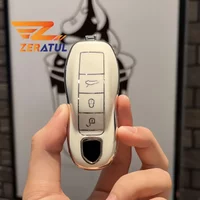 TPU Car Key Shell Case Cover Fob Holder For Porsche 718 Cayenne Panamera 911 Macan Key Case Key Cover Taycan Cayman Boxster