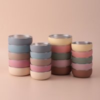 2PCS Baby Stainless Steel Dinner Set Detachable Baby Feeding Bowl Silicone Baby Food Dish Plate BPA Free Children's Tableware