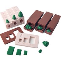 3D Christmas Tree Soft Clay Bead Roller Christmas Tree Mold Multi-size DIY Hand-rolled Earring Pendant Decoration Pottery Tools