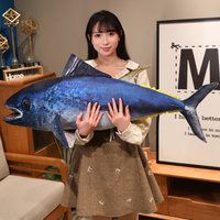 Hot Wholesale holiday gifts Simulation Tuna Plush Toys Real Life Tuna Fish Pillow Creative Stuffed Soft Ocean Toys Sleep Pillow