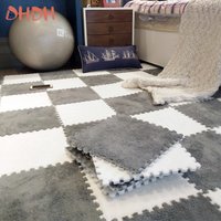 10/20PCS Weiche Plüsch kinder Matte Baby Spielen Matte Baby Spielzeug Eva Schaum Puzzle Teppich Im Kinderzimmer warm Halten Playmat 30*30*1CM