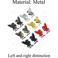 AliExpress NONE High-quality Modification 3D Metal Car Stickers Phoenix Totems Distinguish Left and Right Scratches Cover Up DIY Car Accessories