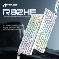 Attack Shark R82HE Wired RGB Magnetic Switch Keyboard, 256K Scan Sampling Rate, Accuracy 8K Return Rate