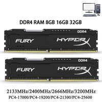 Memoria DDR4 RAM 8GB 16GB 32GB 3200MHz 3600MHz 2400 2133 2666MHz Desktop Memory DIMM PC Computer 288 Pins RAM DDR4 Memory Module