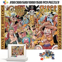 One Piece Jigsaw Puzzles 1000 Pieces for Adults Wooden Puzzle Brain Teaser Educational Toys Kids Fun Table Board Game Home Decor