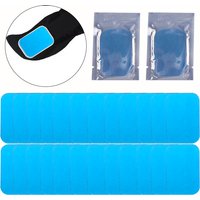 Replaceable Gel Pads for EMS Neck Massager Muscle Stimulator Sticky Stable Massager Sticker Gels for Deep Tissue Therapy
