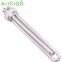 DN25 Immersion Heating Element 1Inch DC 12v/24v/36v/48v Tubular Electric Solar Water Heater SUS304 300w 600w 900w 1200w 1500w