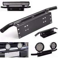 1Pcs Universal Stainless Steel Off-Road LED Light Bar Mount Bracket Frame Holder for Front Bumper License Plate SUV Lamp