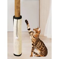 Natural Sisal Cat Scratcher Mat - Protects Furniture and Grinds Claws - Indoor Cat Scratching Pad
