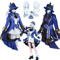 Furina Focalors Genshin Impact Carnival Uniform Cosplay Costume for Women Anime Halloween Party Masquerade Game Character Dress