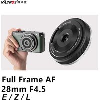 VILTROX AF 28mm F4.5 Full Frame Pancake Lens VCM Silent Auto Focus Ultra Compact Wide Angle Travel Lens for Sony Nikon Z L Mount