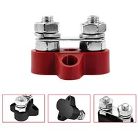 New Single/Dual Terminal Block Stud 12-48v Bus Bar Power Terminal Block Positive Negative Fixed Wiring Bolts For Truck Rv Boat