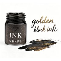 Golden powder colored fountain pen ink 15ml Starry Sky glitter powder coloring, painting, calligraphy practice, colored ink