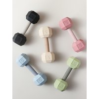 Baby Silicone Toys 0 3 months Baby Chewing Toys Dumbbel Silicone Baby Teether Toy Newborn Rattle Toys Infant Teething Toys Gift