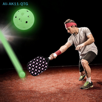 Hot!LED Light Up Pickleball Balls,Glow In The Dark Pickleball,Pickleball Gifts For Men And Women,Outdoor Pickleball Balls Play