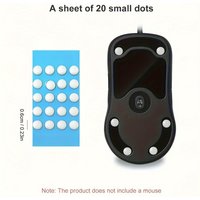 20pcs Non-slip Mouse Foot Pad,Universal Performance Enhancement Mouse Foot Stickers for Wired and Wireless Gaming Mouse