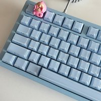 Pink Blue White Jelly Pudding Crystal Side Print OEM Profile Keycap Pretty 113 Key Cap Gamer Mechanical Keyboard AJAZZ Wooting