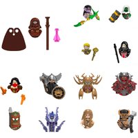 Medieval Military Warriors Army Monsters Soldier Building Blocks Action Figures Accessories Helmet Armour Toys for Children Gift