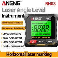 ANENG RN03 Digital Angle Level Laser Instrument 360°Screen Automatic Flip Four-sided Strong Magnetic Inclinometer Universal Tool