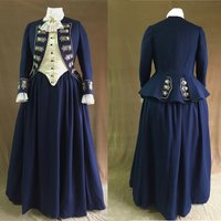 1700 Costume Riding Habit Costume Georgian Historical Dress Suit Medieval Women's Riding Outfits Custom Made
