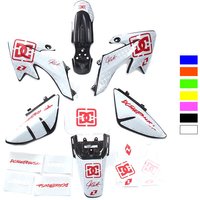 Motorcycle Fairing Set Body Plastic Kit + 3m Graphics Decals Sticker Kit For HONDA XR50 CRF50 50/70/90/110/125CC Pit Dirt Bikes