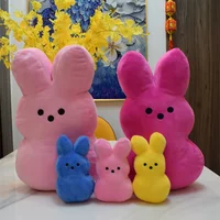50cm 15cm Peeps Plush bunny rabbit peep Easter Dolls Simulation Stuffed Animal Doll for Kids Soft Pillow Gifts