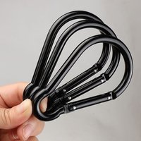 New Aluminum Alloy Carabiner Hooks Gourd Shape Non-locking Large Hiking Camping Carabiner Quick Link Lock Ring Carabiner Hook
