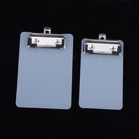 1/3Pcs Mini Transparent Clipboard With Hanging Hook Portable Clear Writing Board Office School Stationery Document Supplies