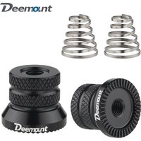 Deemount Quick Release Skewer M5 Nuts W/Spring Alum. Alloy MTB Bike Hub Thru-Axle Free Tool Install Bicycle Repair Service Part