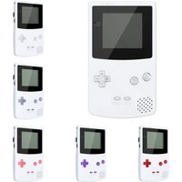 eXtremeRate Clear Replacement Full Set Buttons for Gameboy Color for GBC - Handheld Game Console NOT Included