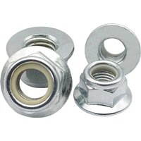 DIN6926 Metric M4 M5 M6 M8 M10 M12 Antirust Zinc Plated Hex Flange Nylon Insert Lock Nut Self-locking Nylock Locknut