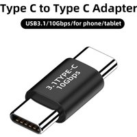 Universal OTG Type C Adapter USB C to USB C Male USB3.1 10Gbps Fast Charging Converter for Macbook Samsung Huawei Connector