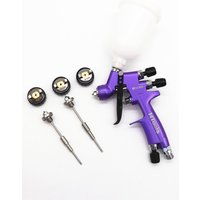 1.2MM Spray Gun With 1.0mm and 0.8mm Nozzle Kit 250CC Tank Air Spray Gun Mini Spray Gun For Car Paint AIrbrush