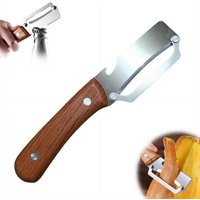 1/2/3pcs Stainless Steel Peeler with Wooden handle for Peeling and Slicing Fruits and Vegetables | Durable and Smooth Operation