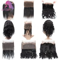 360 Lace Frontal Only Straight Body Wave Deep Curly Human Hair Lace Frontal Transparent Lace Brazilian Virgin Hair Natural Color