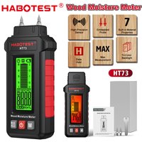 Digital Wood Moisture Meter Humidity Tester for Firewood Lumber Flooring Brick Cement Mortar Gypsum Board Building Materials
