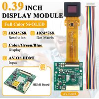 0.39 Inch OLED Display Viewfinder for FPV Drone Aerial Photography 1024*768 Micro AV HDMI Thermal Imaging Night Vision Device