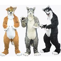 New Realistic Animal Mascot Costume Lion Wolf Rabbit Cosplay Costume Adult Performance Stage Performance Costume