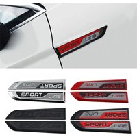 2PCS Metal Car Styling Sport Line Sticker Badge Car Body Side Emblem For Skoda Octavia Rapid Kodiaq Karoq Fabia Kamiq Superb