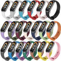 20 Pcs/Pack Silicone Wristband for Xiaomi Mi Band 8 9 10 Strap Unisex Comfortable Soft Silicone Fitness Tracker Replacement Band