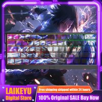 Ninja Sasuke theme anime keycaps mechanical keyboard Cherry Profile PBT custom keycaps side engraved translucent 60~68 series