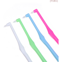 4Pcs Orthodontic Interdental Brush Single-Beam Soft Teeth Cleaning Toothbrush Oral Care Tool Small Head Soft Hair Implant Adult