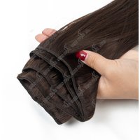 Brown Hair Bundles Sew-in Double Weft Natural Straight Human Hair Bundles 50g/pack MachineRemy 12-24 inch Colored Bundle Deals