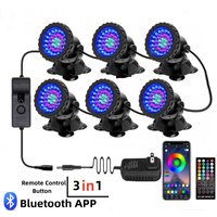 Swimming Pool LED Light Underwater Light RGB 36leds IP68 Waterproof Spot Light Bluetooth APP Remote Control Aquarium LED Lamp