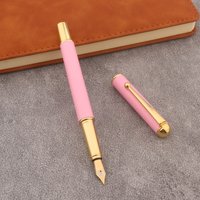 1PC fountain pen matte pink Stationery Office School Supplies Writing Gift