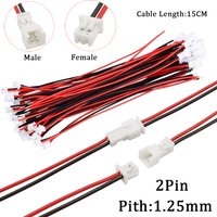 20/10/5/2/1 Paar Micro JST PH1,25mm Männlich Weiblich Kabel 2Pin Stecker Jack stecker Pitch 1,25mm jst 2P Elektronische Stecker 15CM Draht