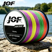 JOF Braided Line 12X 100m-1000m 4 Color All for Fishing Line MaxDrag 150LB Multifilament PE Line for Saltwater Sea Fishing