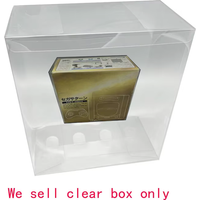 Transparent PET cover box for Saturn SS game console colorful box storage display box
