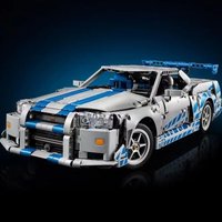 1410 pièces, modèle de voiture de sport à assembler, décoration de fête, objet décoratif pour la maison, cadeau pour les invités, cadeau de Noël, blocs de construction.
