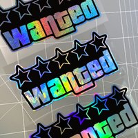 1PC Wanted Motorcycle Stickers Funny for Motorbike Fuel Tank Scooter Helmet Box DIY Car Window Waterproof Universal Vinyl Decals